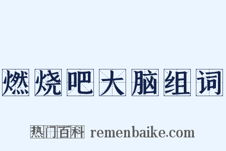 燃烧吧大脑组词是什么意思的图片